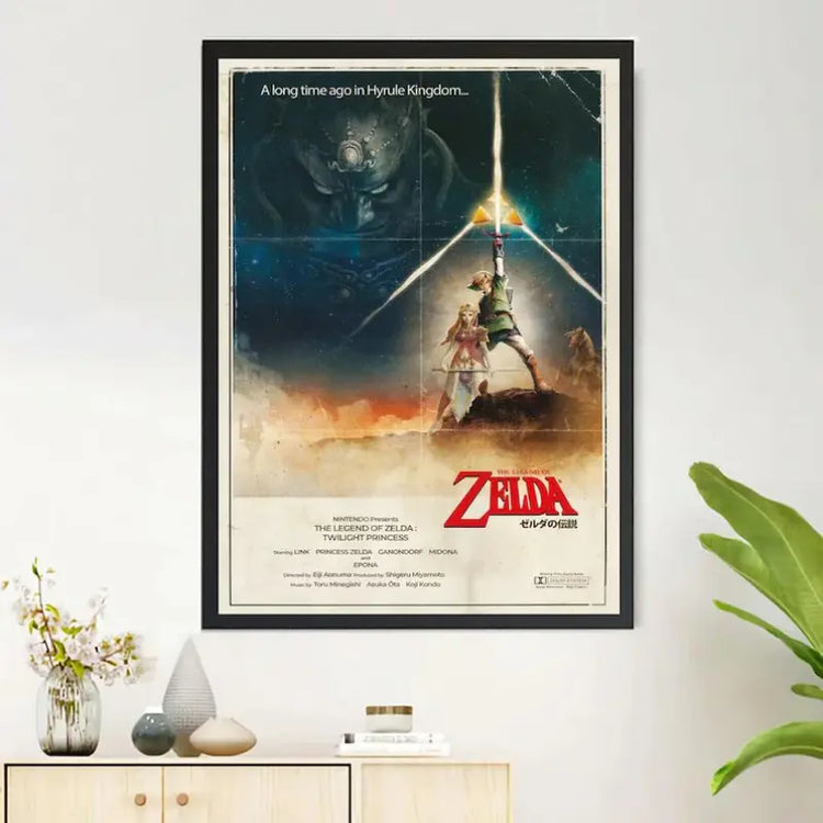 The Legend of Zelda Poster, Canvas Print, Wall Art Canvas Painting Living Room Bedroom Docor