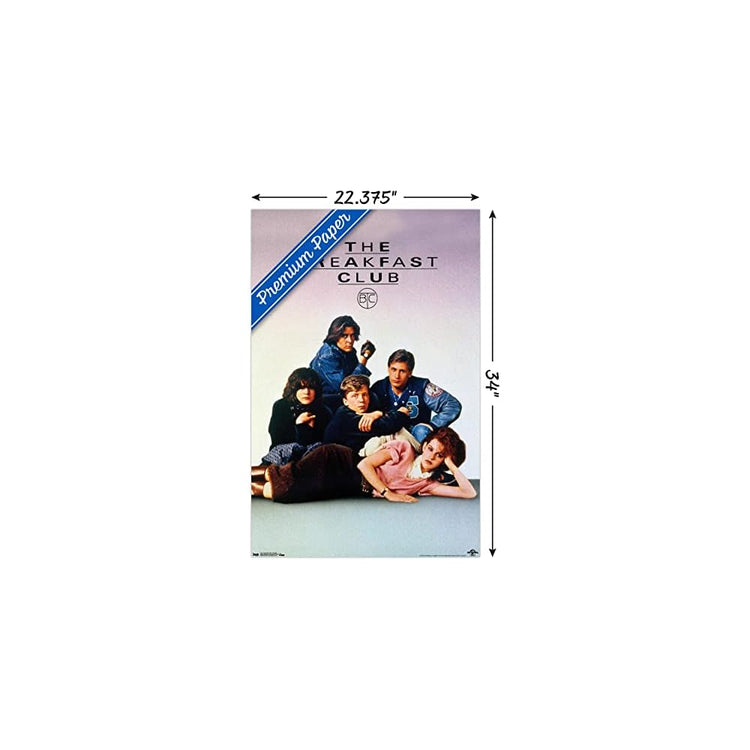 The Breakfast Club - One Sheet Wall Poster, 22.37" x 34.00", Premium Unframed Version