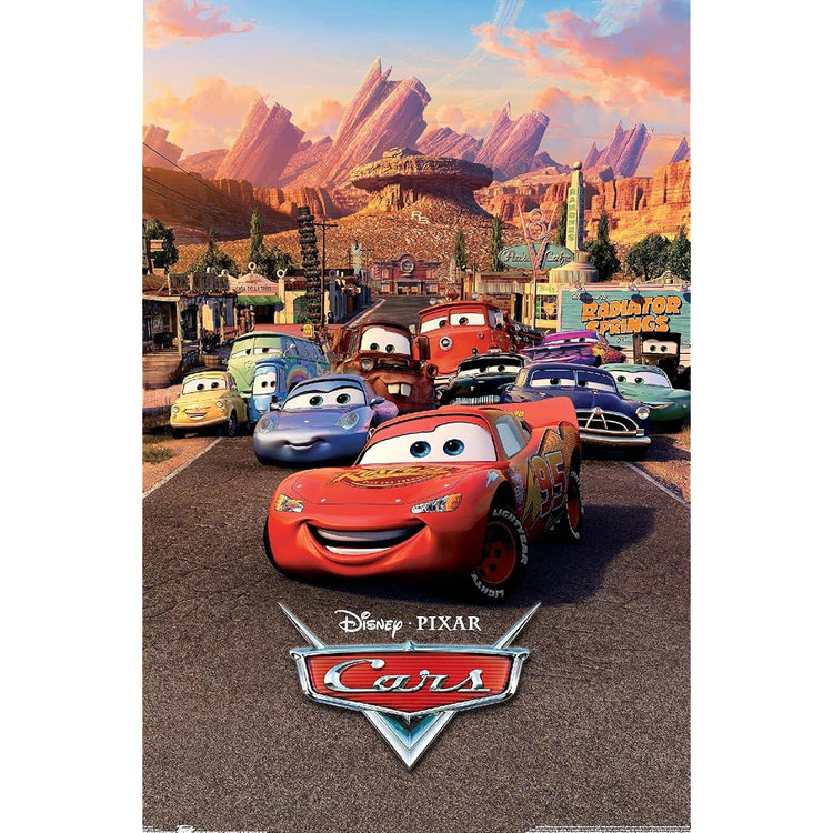 Disney Pixar Cars - One Sheet Wall Poster, 22.375" x 34", Premium Unframed Version