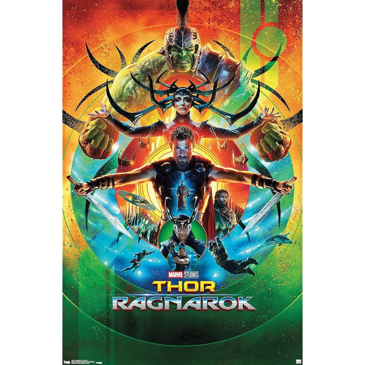 Marvel Thor: Ragnarok - One Sheet Wall Poster, 19L x 13W, Premium Unframed Version