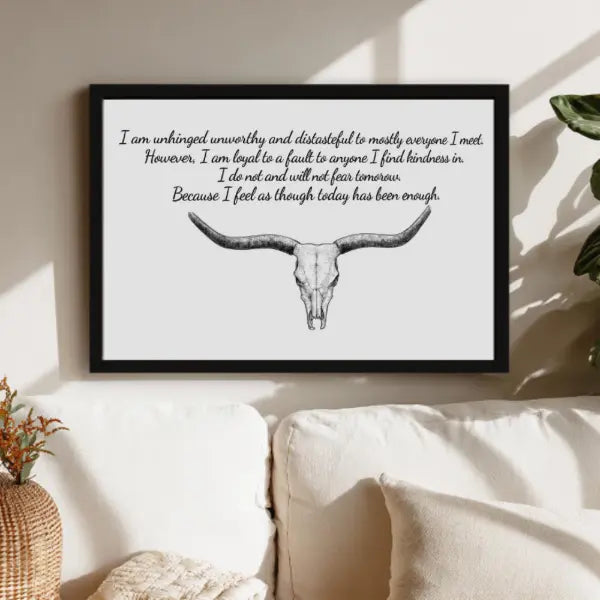 Fear and Fridays Poster, Country Music Lyrics, Fear AndFriday's (poem), Western Decor - Decor Home Decoration